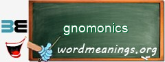 WordMeaning blackboard for gnomonics